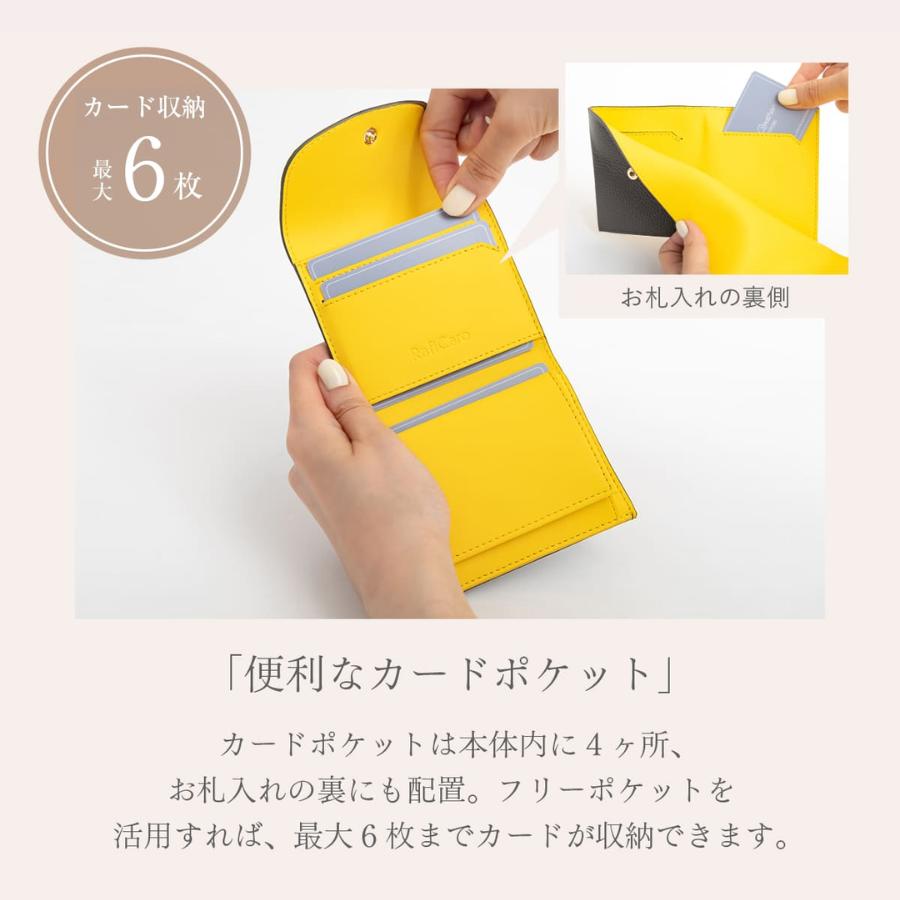 RafiCaro（ラフィカロ） ミニ財布 レディース 本革 コンパクト 財布