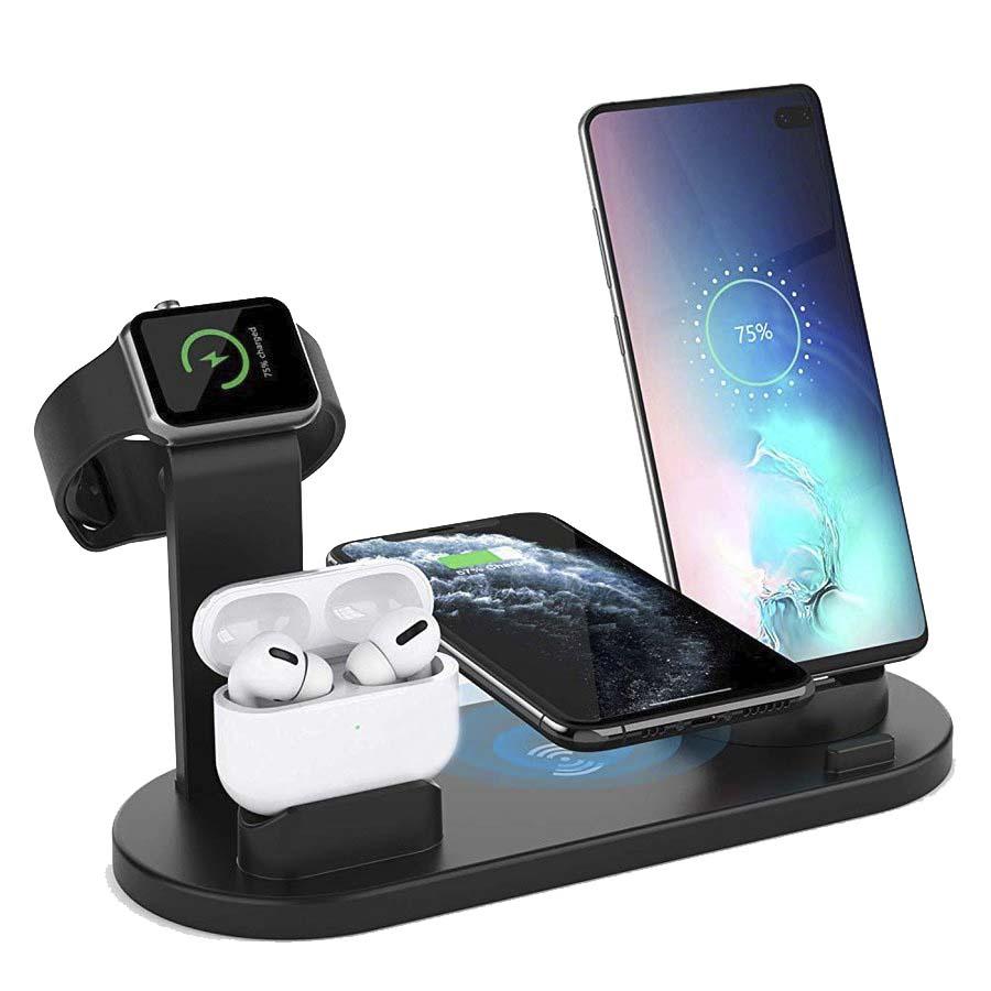 本日の目玉 ワイヤレス充電スタンド ワイヤレス充電器 ４in１ Pro Airpods Iphone