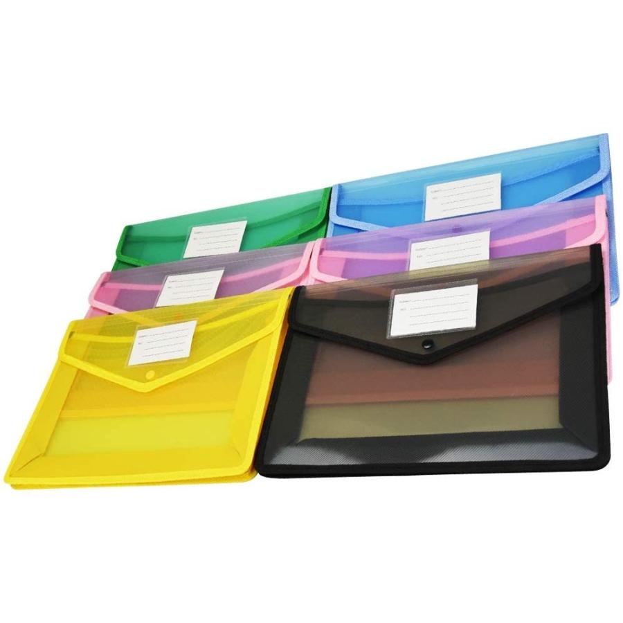 世界的に A4 収納ケース ファイルバッグ ボタン式ファイル袋 TOORYM 大容量 (6個セット) クリアタイプ その他ファイル -  www.goldenshoppingcalhau.com.br