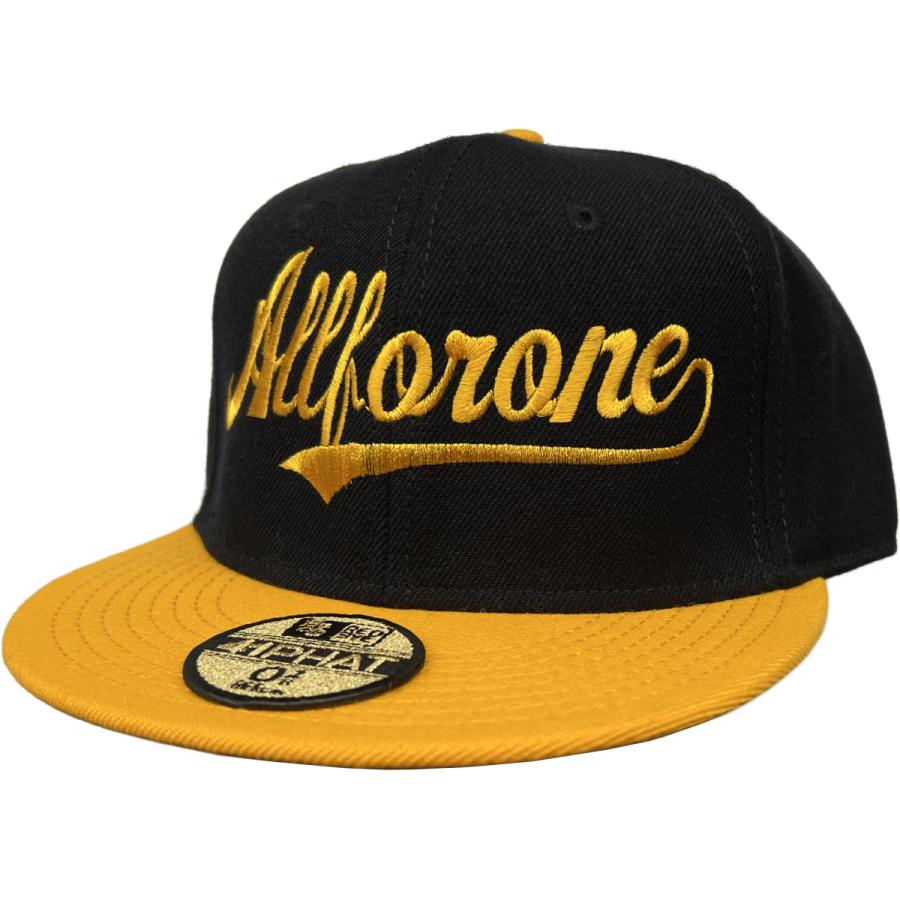 【AFO】REGULAR SNAPBACK BB CAP 【黒/イエロー】オットーキャップ スナップバック 野球帽 帽子 ベースボールキャップ ...