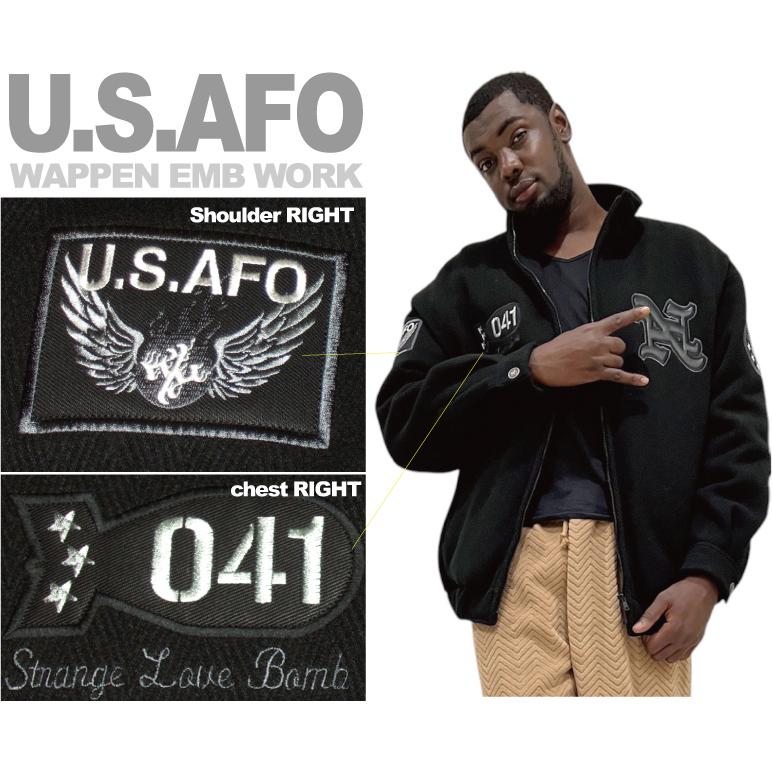 【AFO】 USAFO Herringbone Military Jacket / ユーエスエーエフオー ヘリンボーン ミリタリー ジャケット【黒】 |  | 01