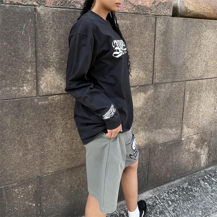 AFO/UNISEX】OLD ENGLISH L/S TEE【BLACK】オールド イングリッシュ