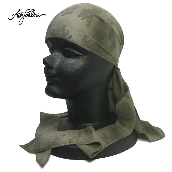 AFO】OIL ART OLIVE CAMO DU-RAG ドゥーラグ デザート迷彩 ドゥラグ