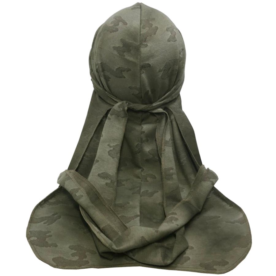 AFO】OIL ART OLIVE CAMO DU-RAG ドゥーラグ デザート迷彩 ドゥラグ