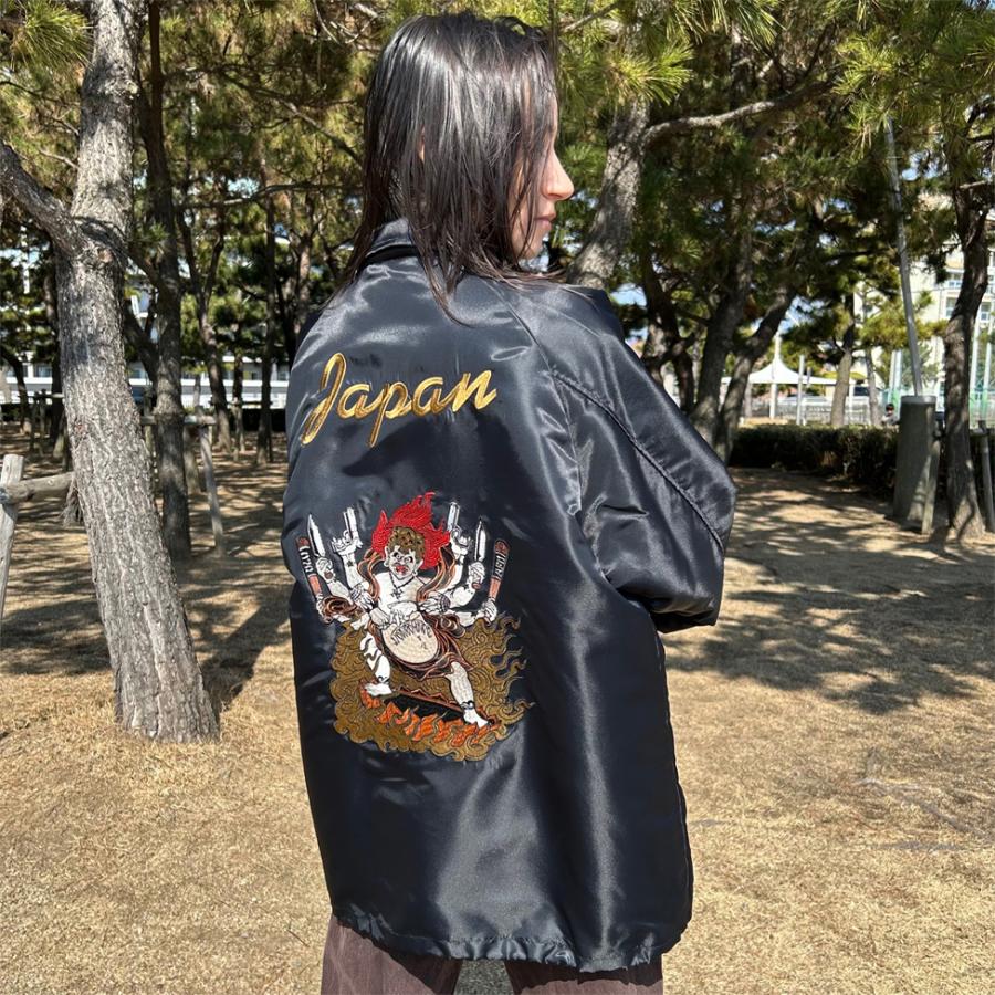 AFO/UNISEX】ASURA COACH JACKET / アシュラ サテン コーチ ジャケット
