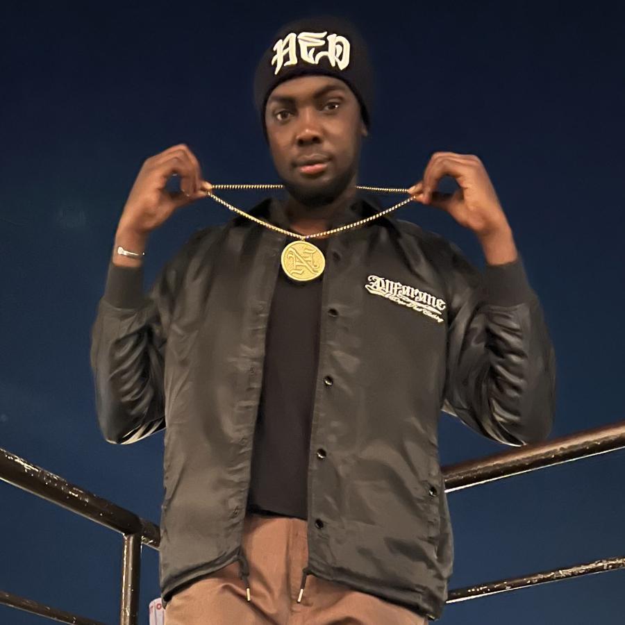 AFO/UNISEX】PRAY HAND COACH JACKET / サテン コーチ