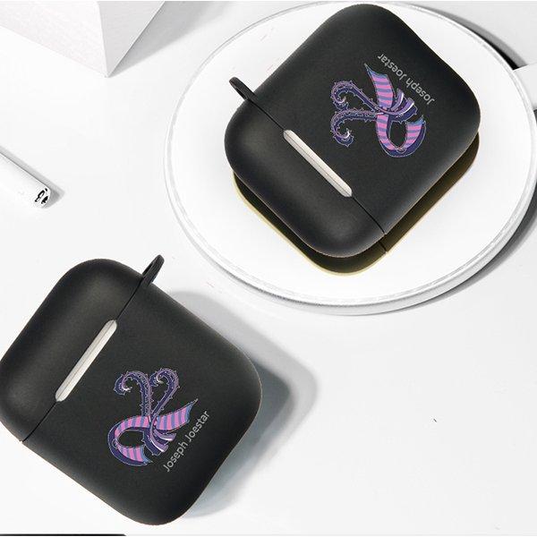 ジョジョの奇妙な冒険 風 ジョースター  AirPods カバー  TPU アウトドア イヤホンケース エアーポッズケース キーリング付 ケース 衝撃 保護 アクセサリー 収納｜allseasonfashion｜05