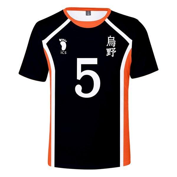 ハイキュー!! Haikyuu!! 烏野高校排球部 Tシャツ  子供 大人用 夏服 半袖 スポーツ 男女兼用運動服 ユニフォーム コスプレ衣装｜allseasonfashion｜10