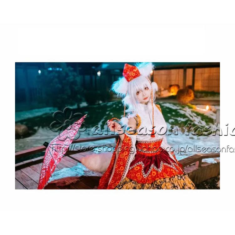 実物撮影 コスプレ衣装 東方Project 犬走椛 フリル地獄+耳+ 実物撮影 コスプレ衣装 東方Project 犬走椛 フリル地獄+耳+