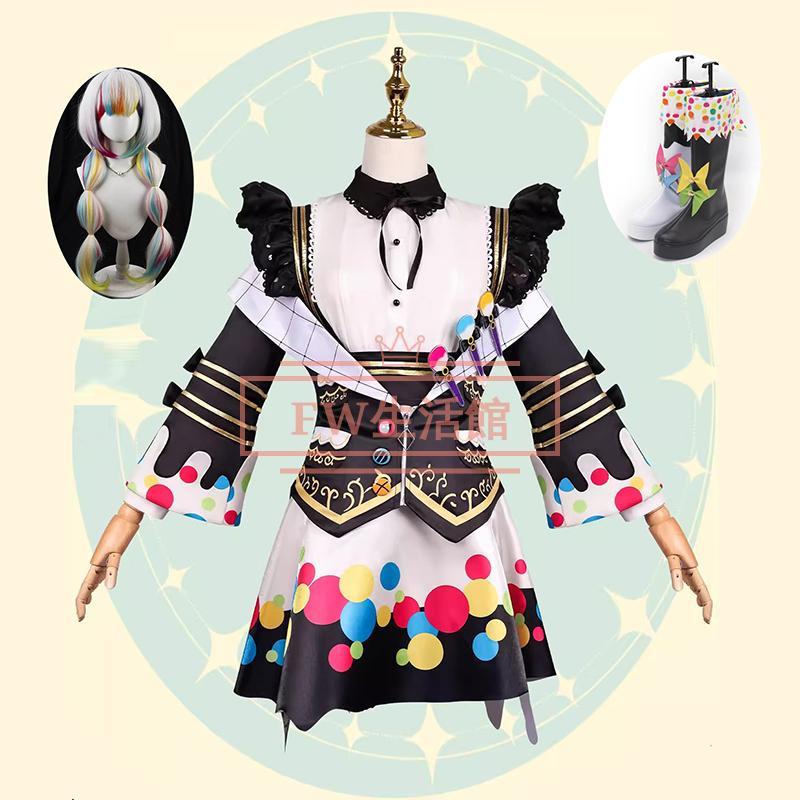 魔法少女ノ魔女裁判 城ケ崎ノア コスプレ衣装ウィッグ 靴 演出服