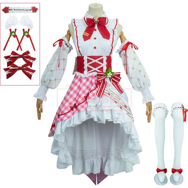 初音ミク 風 いちごロリータ 15周年コスプレ衣装 コスチューム 演出服