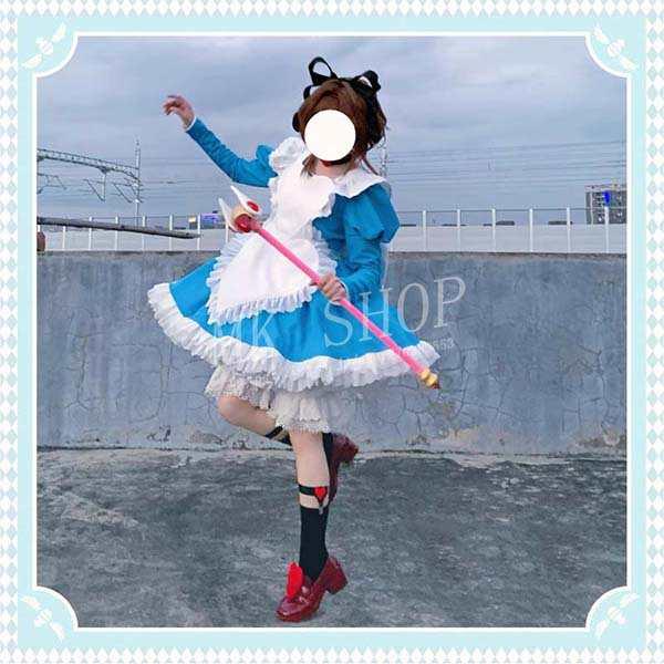 カードキャプターさくら 風 アリス 木之本 桜 コスプレ 高品質 衣装