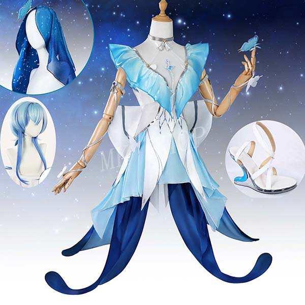 鳴潮/ショアキーパー/コスプレLサイズ/靴・ウィッグ付 鳴潮 風 ショアキーパー コスプレ 衣装 ウィッグ cos靴 男女兼用