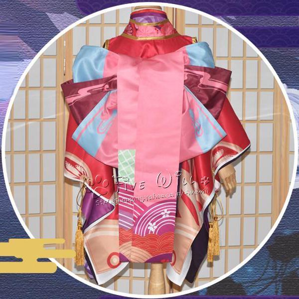 送料無料◆陰陽師 風 神楽 コスプレ衣装 子供用サイズ 着物コスチューム アニメ ゲーム cosplay パーティー イベント ハロウィン仮装 変装｜allseasonfashion｜07