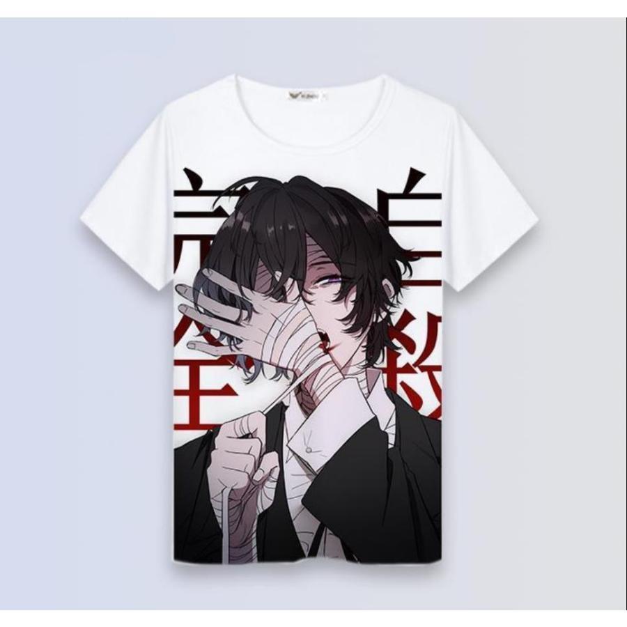 文豪ストレイドッグス tシャツ 半袖 夏服 コスプレ衣装 中島敦 太宰治 芥川龍之介 中原中也 T-shirt カジュアル キャラクター コスチューム 丸首 ゆったり｜allseasonfashion｜18