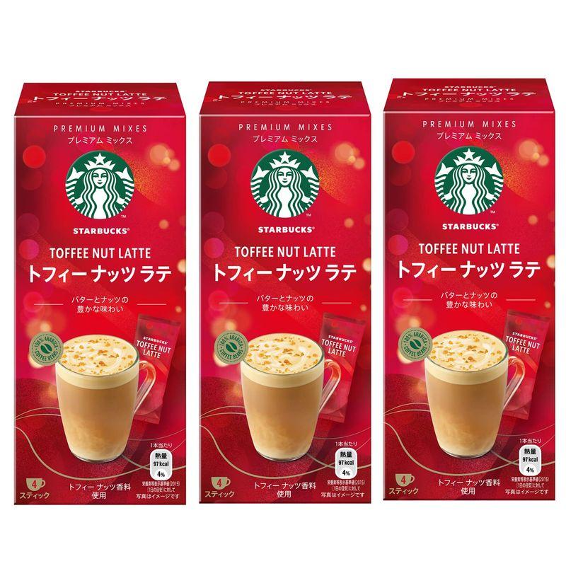 Starbucks(スターバックス) ネスレプレミアムミックス トフィーナッツラテ インスタント(スティック) 4P×3箱