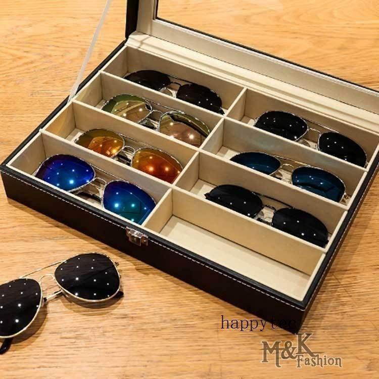 メガネケース 8本収納 コレクションボックス 眼鏡 ディスプレイケース サングラス 収納ケース 見せる収納 おしゃれ めがねケース｜allure-2023｜04