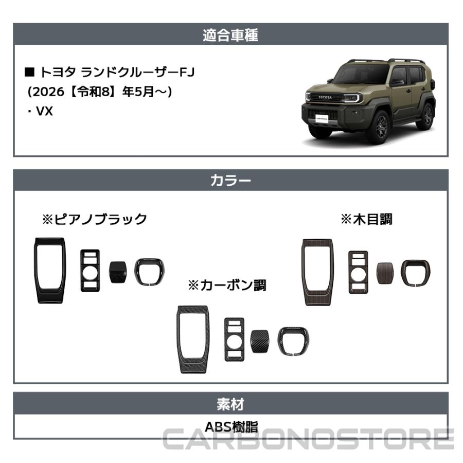 ランドクルーザー FJ ランクルFJ 専用 内装 パーツ インテリアパネル