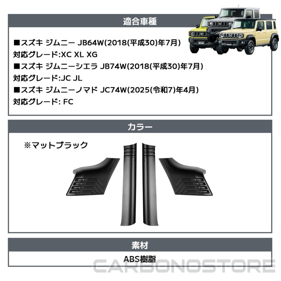 ジムニーノマド ジムニーシエラ パーツ Aピラー ガーニッシュ 内装