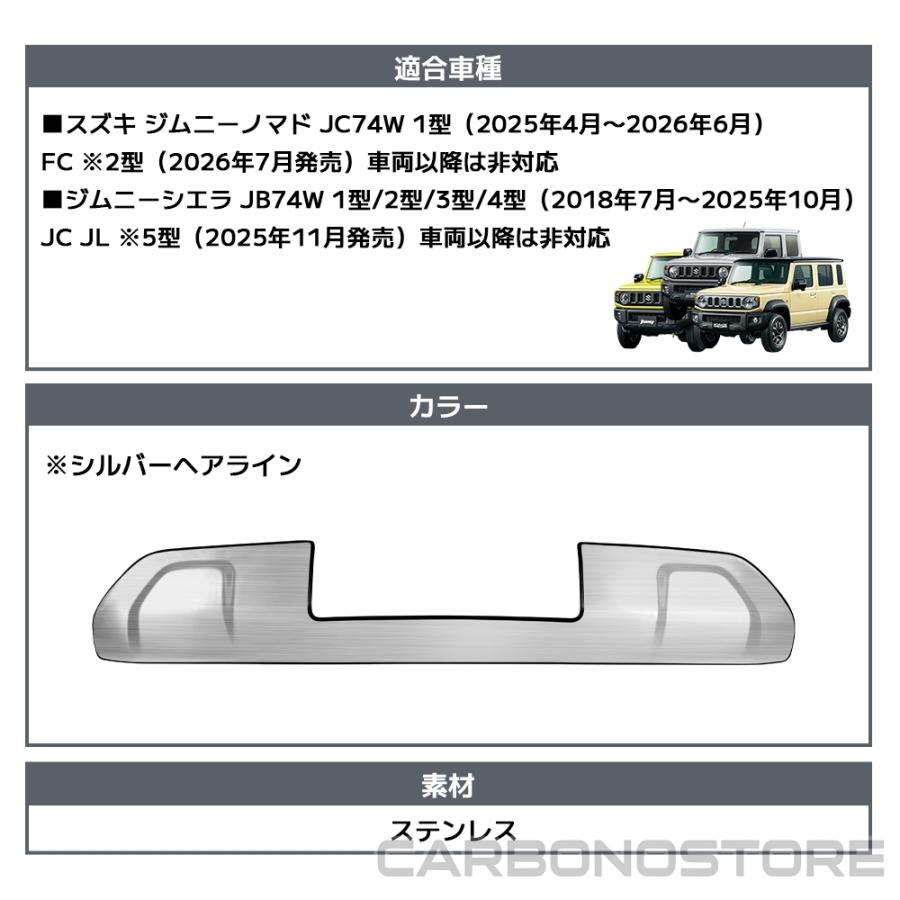 ジムニーノマド ジムニーシエラ パーツ フロントバンパー ガーニッシュ