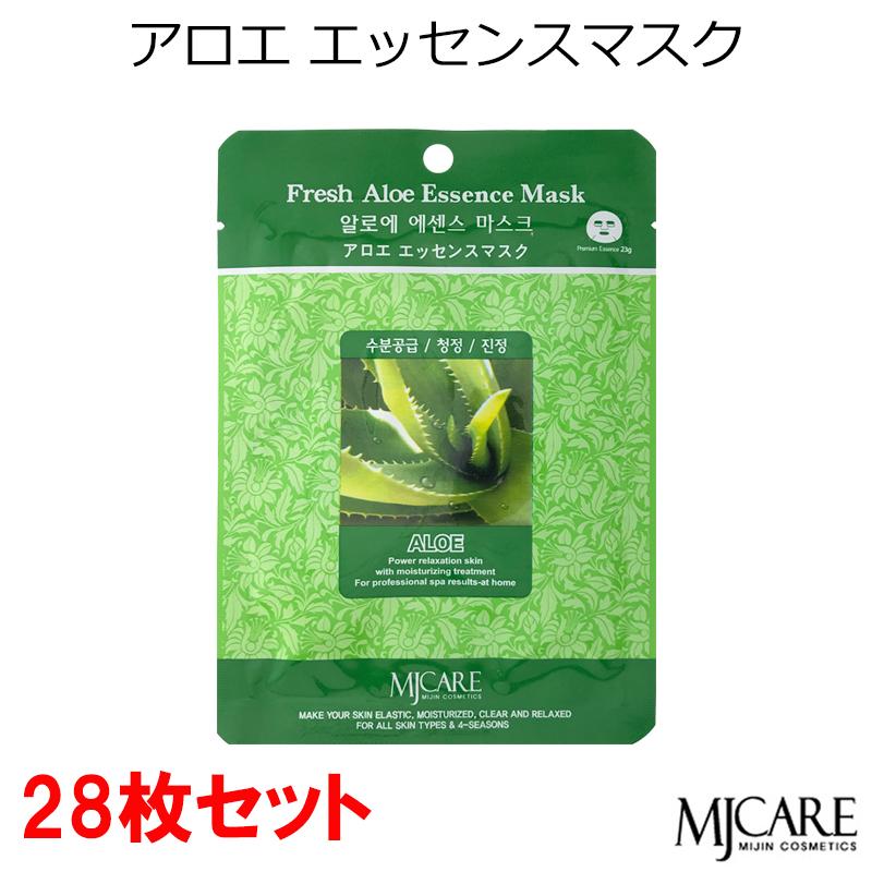 MIJIN MJCARE アロエ 28枚セット フェイスマスク 美容パック
