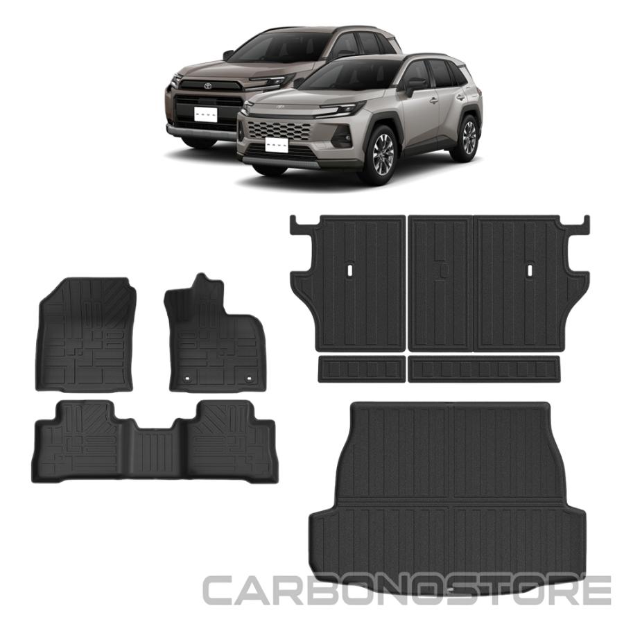 新型 RAV4 60系 パーツ フロアマット+フルカバーラゲッジマット シート
