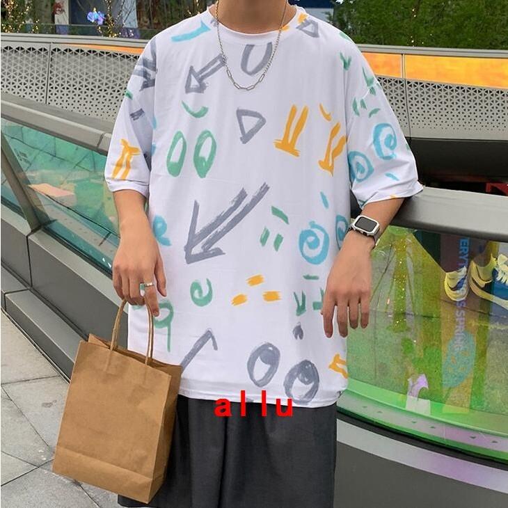 Tシャツ メンズ 半袖 イラストtシャツ ビッグシャツ トップス シンプル カジュアル おしゃれ 夏 夏服 通学 代引不可 All Allure Webshop 通販 Yahoo ショッピング