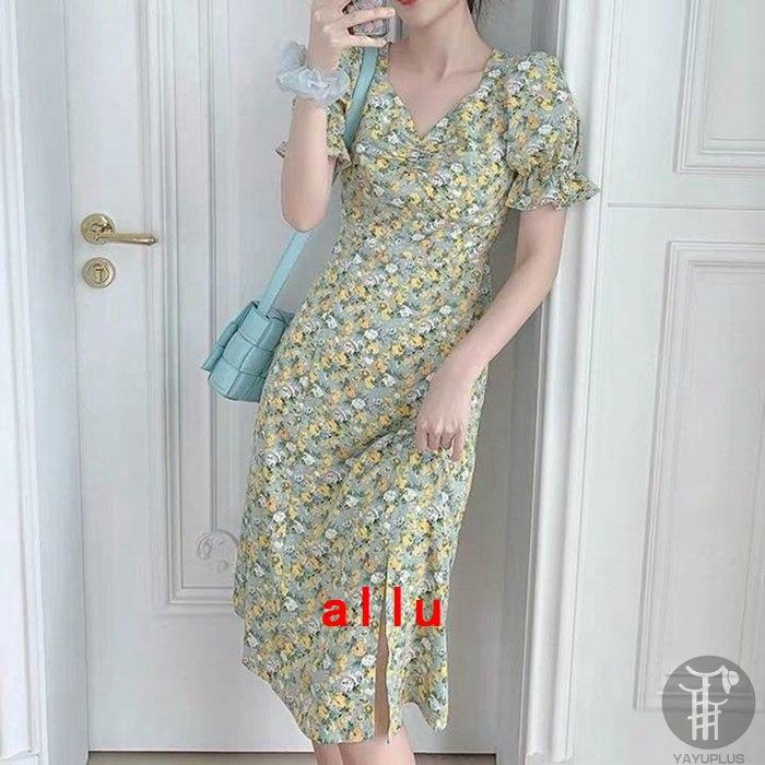 ワンピース 花柄 レディース Vネック シンプル おしゃれ カジュアル カーデ 薄手 春 夏 ファッション 代引不可 2年保証