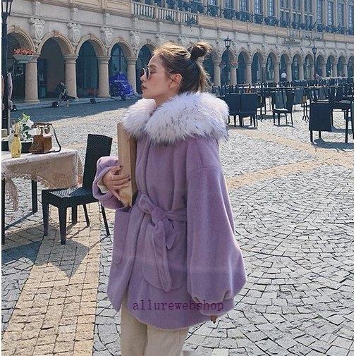 ラッピング不可 秋 カジュアル 女性 ファッション 50代 40代 30代 代 冬 秋 カジュアル 女性 ファッション 50代 40代 30代 代 レディース ウエストベルト フード付き ドロップショルダー ミドル丈 ファー付きコート 冬 コート アウター