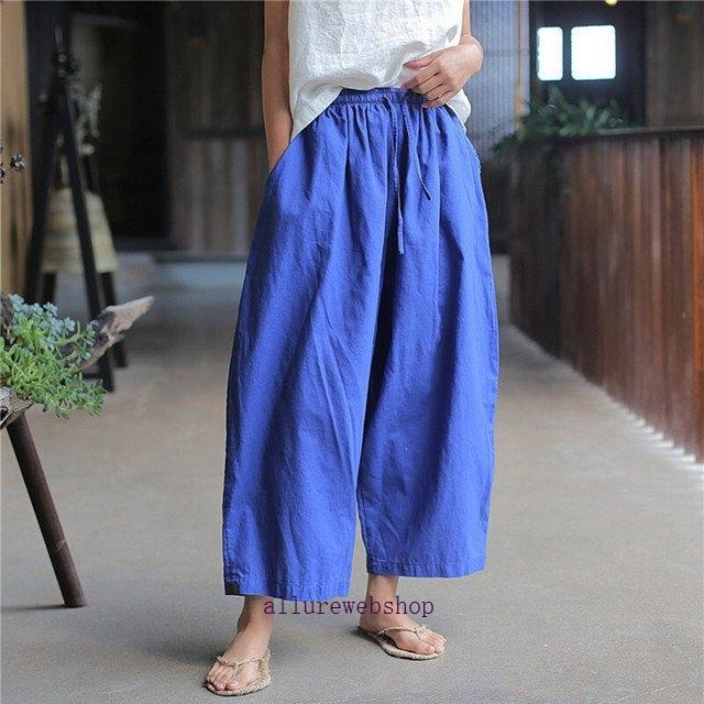ワイドパンツルック 代 30代 40代 50代 レディース ファッション ガウチョパンツ コーデ 女性 カジュアル 秋 春 夏服 リネンワイドパンツ 春夏秋 Allby3664 Allure Webshop 通販 Yahoo ショッピング
