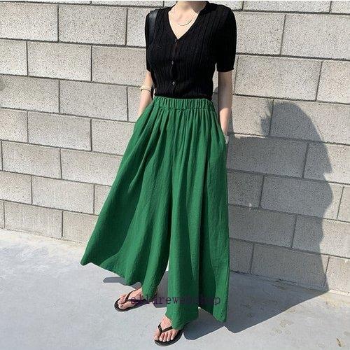 ワイドパンツルック 代 30代 40代 50代 レディース ファッション ガウチョパンツ コーデ 女性 カジュアル 秋 春 夏服 ワイドパンツ Allby47 Allure Webshop 通販 Yahoo ショッピング