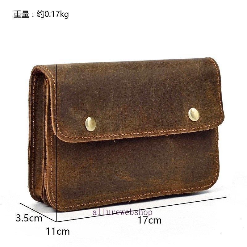 高い素材 ベルトバッグ レザー メンズ ベルトポーチ レザー 本革 ウエストポーチ タバコケース カジュアルバッグ 携帯 財布収納 ビンテージ ウエスト ヒップバッグ 色 カラー2 Www Truckproffs Se