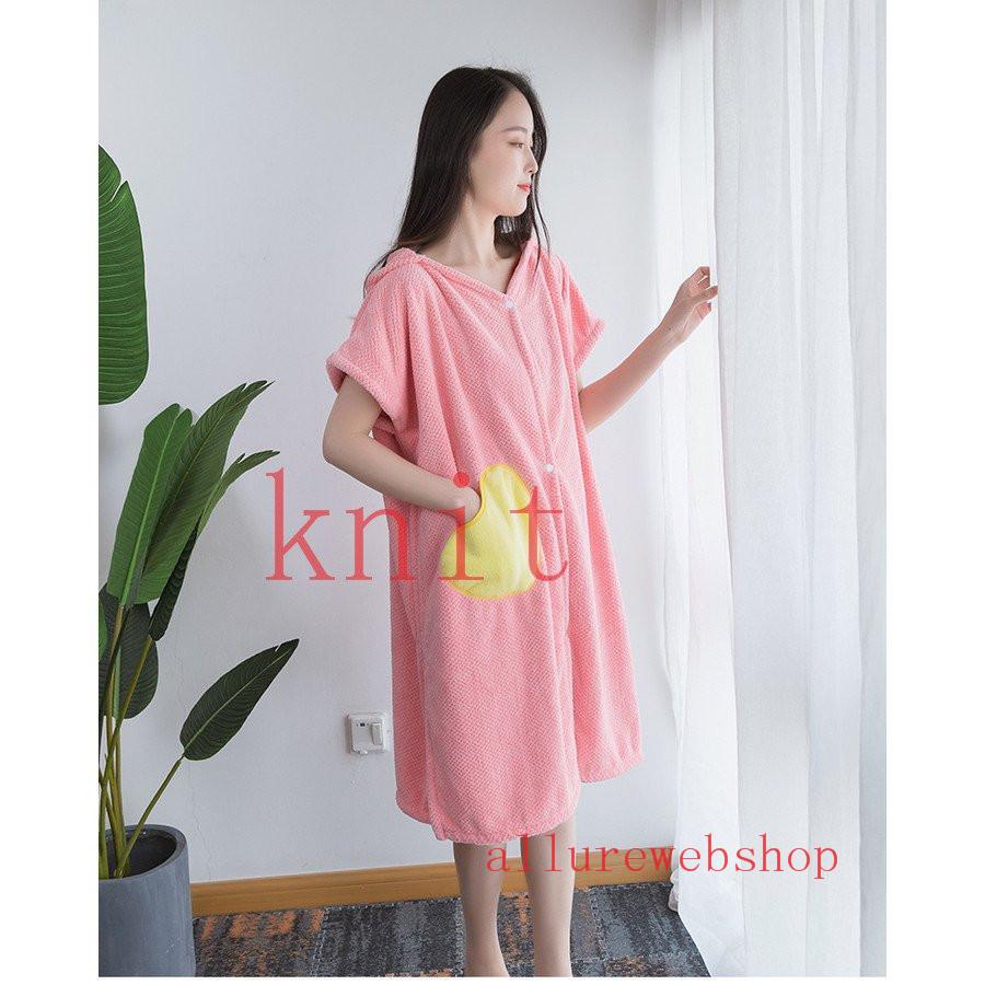 着るバスタオル ワンピース 湯上りタオル バスタオル ルームウエア パジャマ ローブ レディース 部屋着 タオル 超吸水 便利 お風呂上がり Allq Allure Webshop 通販 Yahoo ショッピング