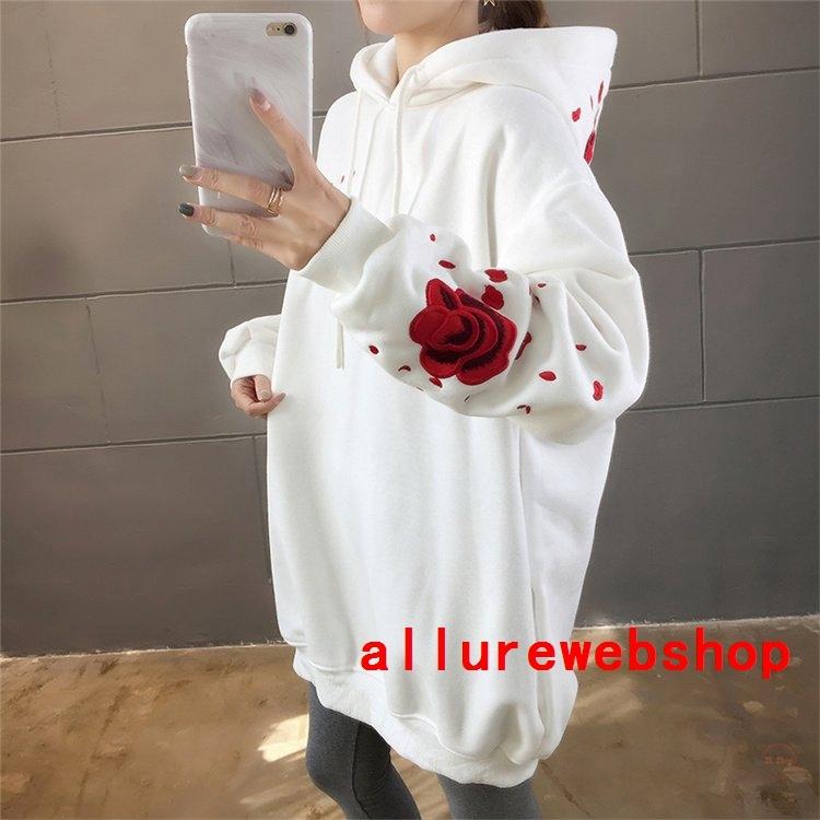 パーカー レディース 春 ビッグパーカー 刺繍鶴柄 薄手 カットソー 長袖 ドロップスリーブ フード 刺しゅう 22 初回限定