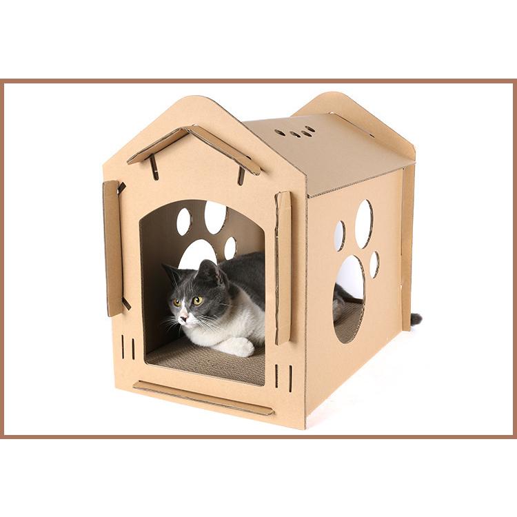 猫ハウスキャットハウスダンボールハウス猫箱猫ボックス猫用おもちゃ寝床猫用爪とぎペットハウスペット用品 Allu923e1298 Allure Webshop 通販 Yahoo ショッピング