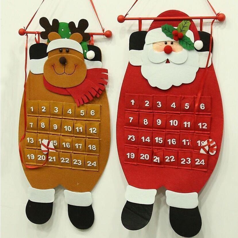 アドベントカレンダー  子供 クリスマス プレゼント カウント サンタ 帽子 装飾 飾り｜allurewebshop｜02