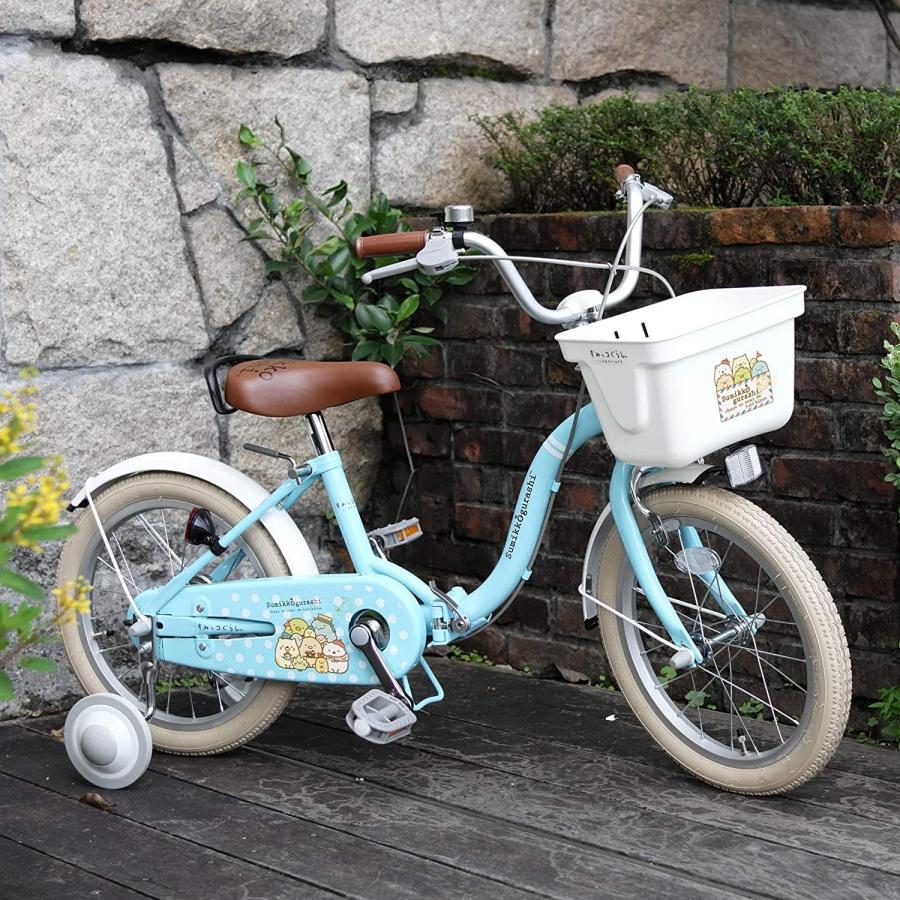 すみっコぐらし 折りたたみ 子供用自転車 16インチ スチール製 すみっコぐらし 折りたたみ 子供用自転車 16インチ スチール製