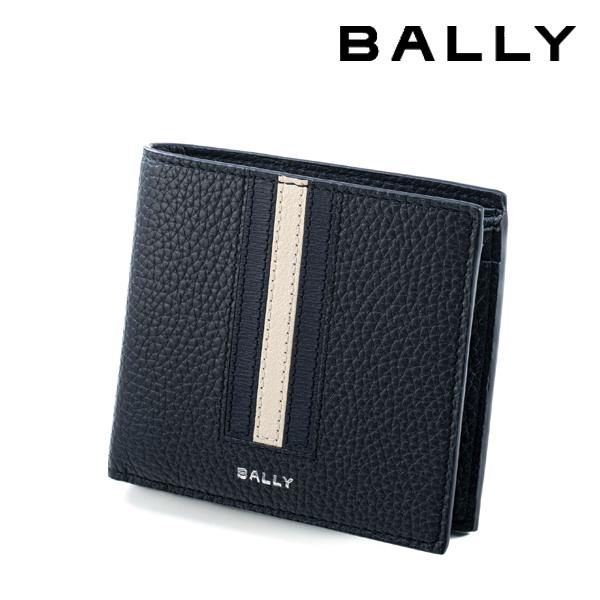 Bally バリー BALLY 二つ折り財布 財布 ネイビー ブランド ギフト 誕生 