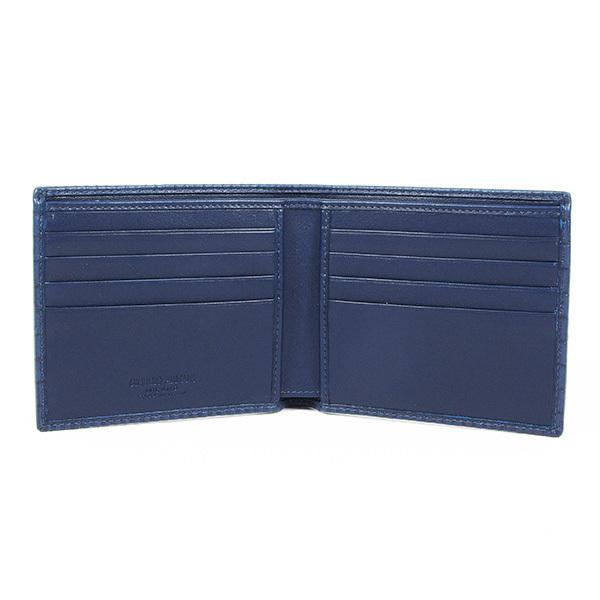 GIORGIO ARMANI ネイビー 折りたたみ財布