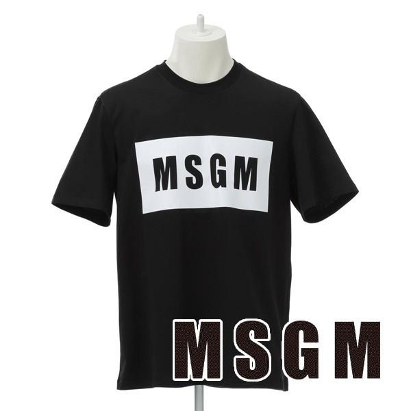 エムエスジーエム MSGM Ｔシャツ シャツ（ブラック）ブランド ギフト 誕生日 プレゼント お祝い 父の日 MG-004