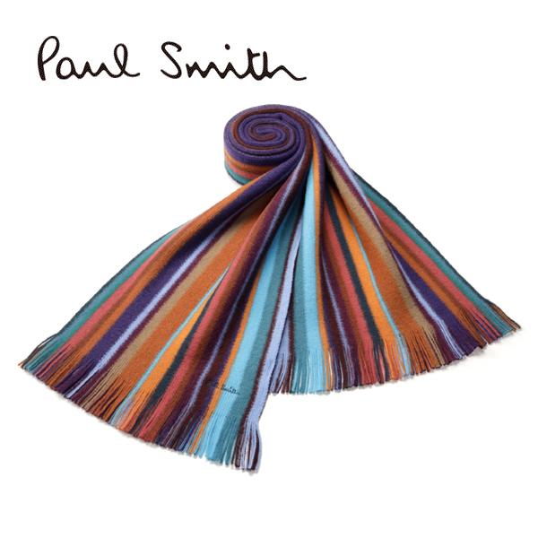 販売ショッピング マフラー ポールスミス Paul Smith ウールマフラー メンズ オレンジ系マルチ 秋冬モデル ブランド ギフト バレンタイン プレゼント Ps 680 ノベルティ付 Www Superavila Com