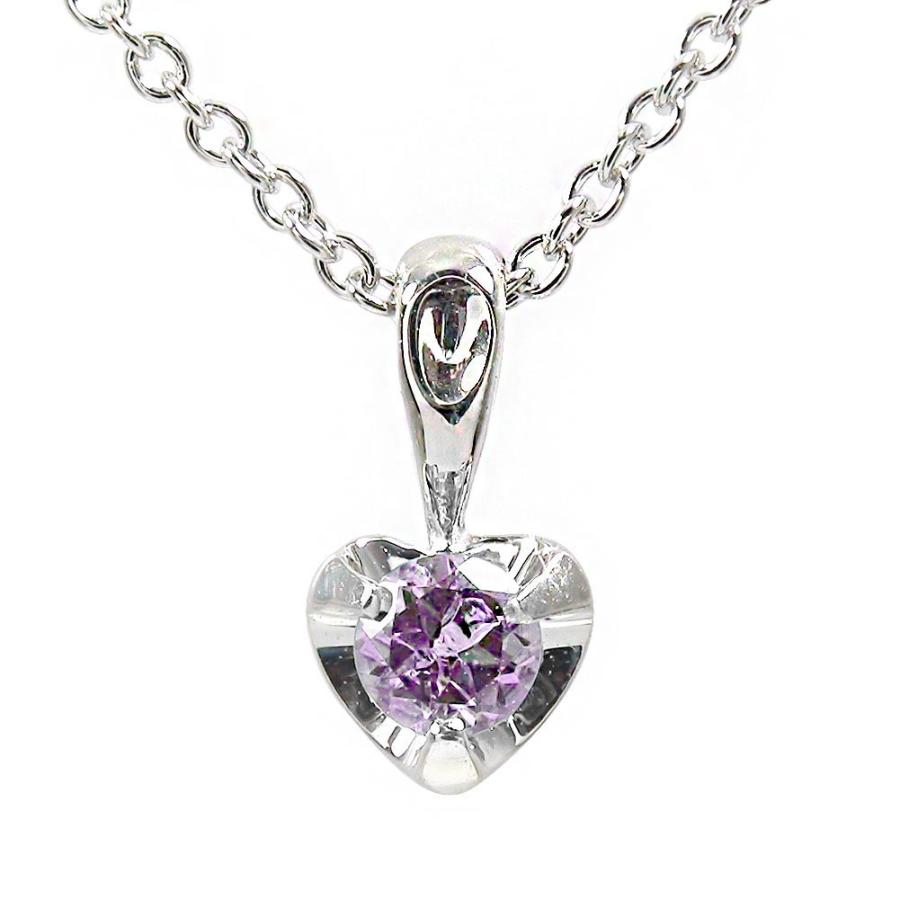 ペンダントトップ ハート ピンクサファイアネックレス プラチナ 9月 誕生石ペンダント チャーム 2023 シルバーチェーン 鎖