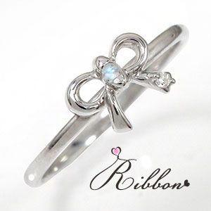 高い 順 のリング リボン ブルームーンストーンリング 指輪 10金 10金 6月 誕生石 ピンキーリング リボン リボン ピンキーリング レディース ポイント消化 22 w18 ジュエリー工房 Alma 本店は