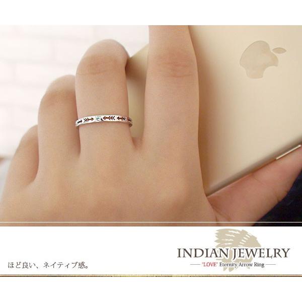 リング ピンキーリング 18金 インディアンジュエリー 矢 アロー