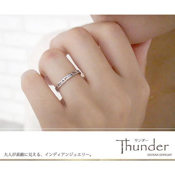 リング インディアンジュエリー 10金 ブルートパーズ ピンキーリング 雷 稲妻 サンダー エタニティ メンズ 11月 誕生石 父の日 プレゼント 彼氏 クリスマス 約1