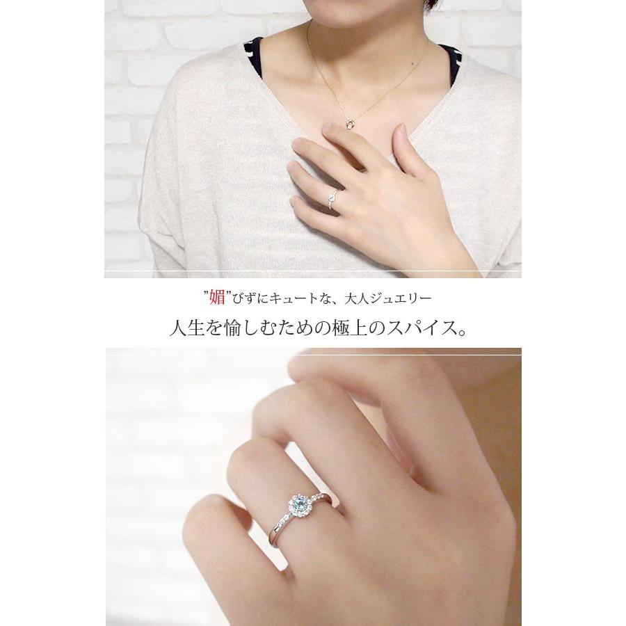 指輪 ピンキーリング 18金 アンティーク ミル 花 マニフィーク 指輪 フラワー 取り巻き 誕生石 レディース 2026 母の日 プレゼントの画像