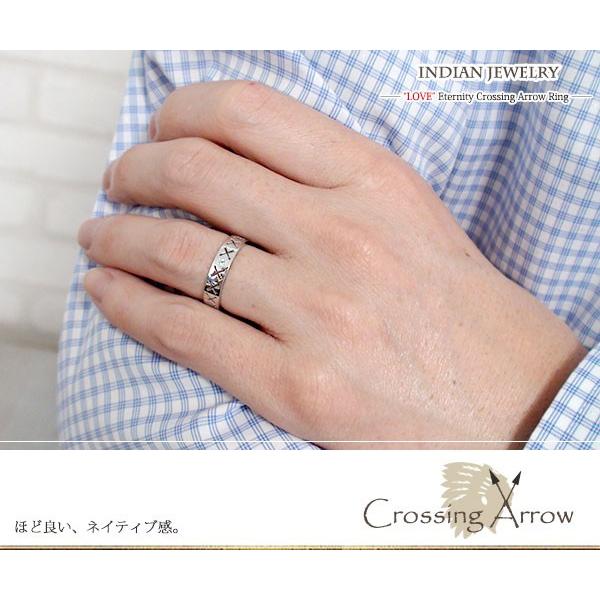 リング 18金 マリッジリング 指輪 誕生石 インディアンジュエリー クロッシングアロー 弓矢 結婚指輪メンズ 送料無料 母の日 プレゼント