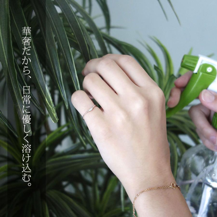 ピンキーリング 18金 指輪 誕生石 レディース 細め 華奢 k18 18k  