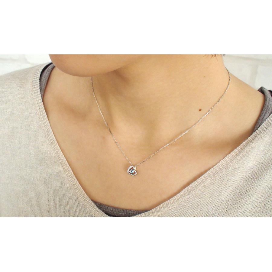 ネックレス ハート 誕生石 ネックレス 18金 微笑み 笑顔 モチーフ ダイヤモンド カラーストーン プチペンダント 2026 母の日 プレゼントの画像
