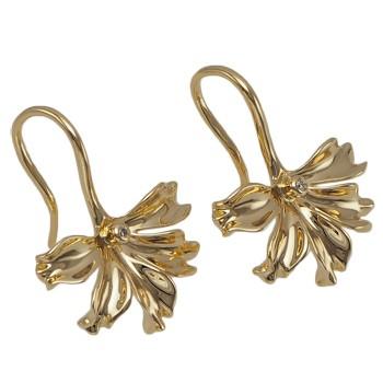 ハワイアンジュエリー ピアス 14K ゴールド ビーチ ナウパカ フック